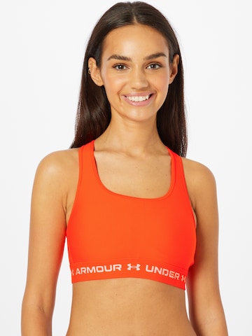 UNDER ARMOUR Bustier Sport bh in Rood: voorkant