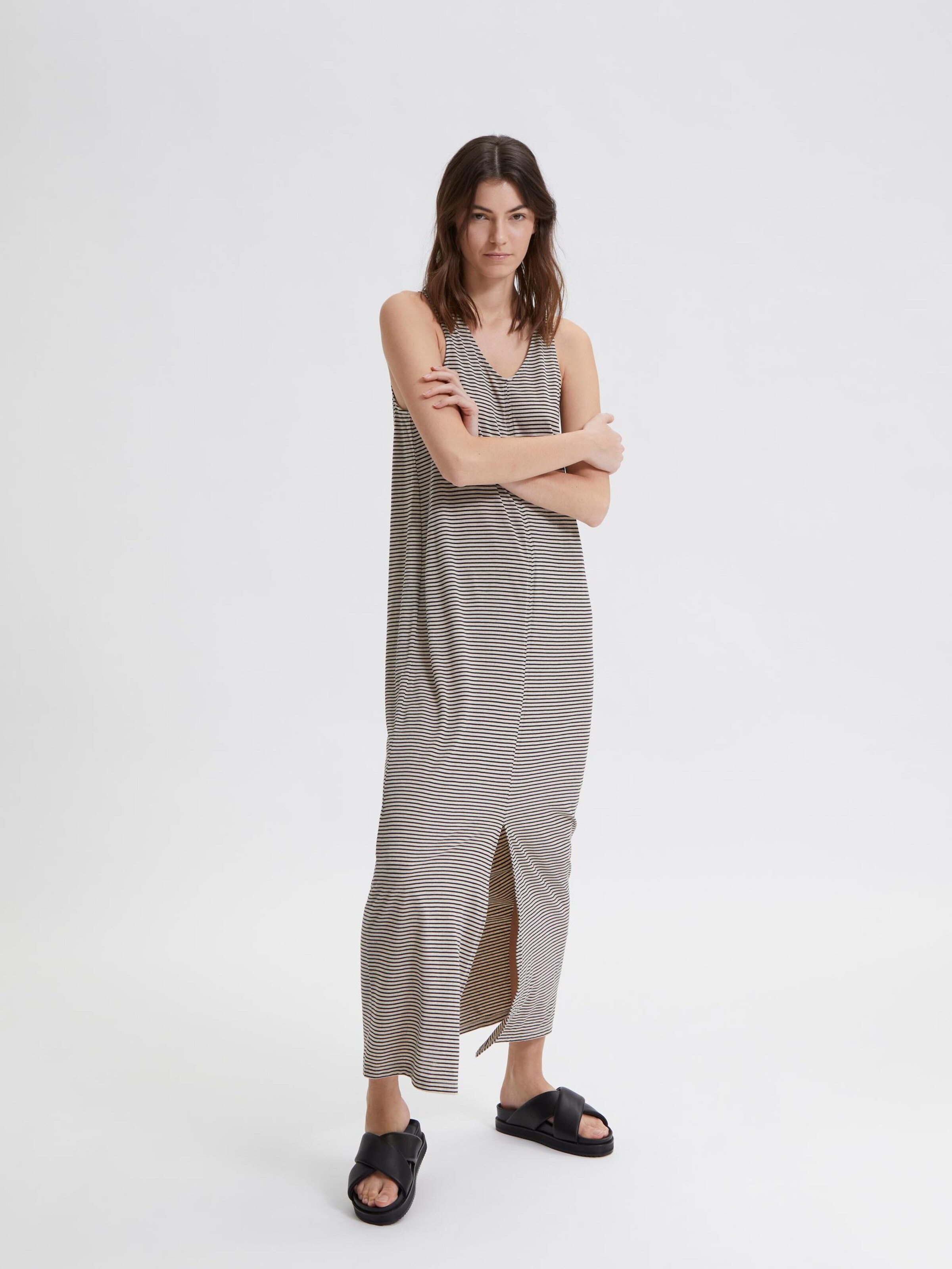 Frauen Kleider SELECTED FEMME Kleid 'Ivy' in Beige - EX62679 Frauen Kleider SELECTED FEMME Kleid 'Ivy' in Beige - EX62679