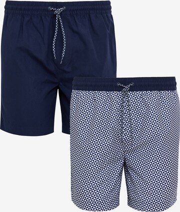 Threadbare Zwemshorts 'Kite' in Blauw: voorkant