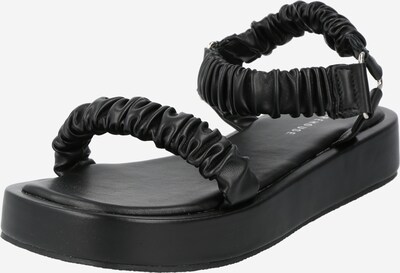 Sandale cu baretă Warehouse pe negru, Vizualizare produs