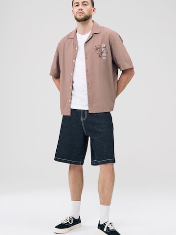Next Comfort fit Button Up Shirt in Pink