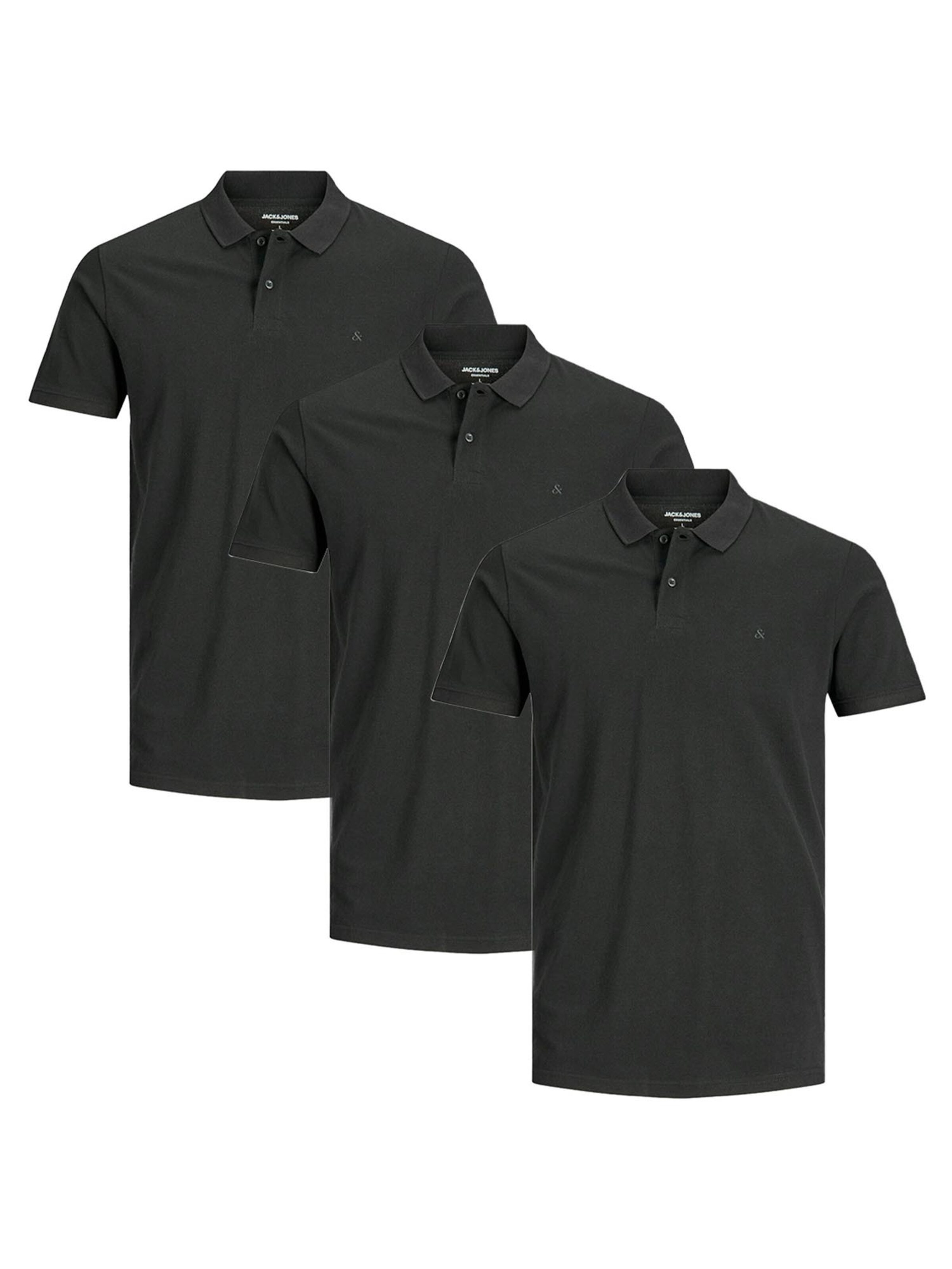 JACK & JONES Shirt 'Basic' in Black: front