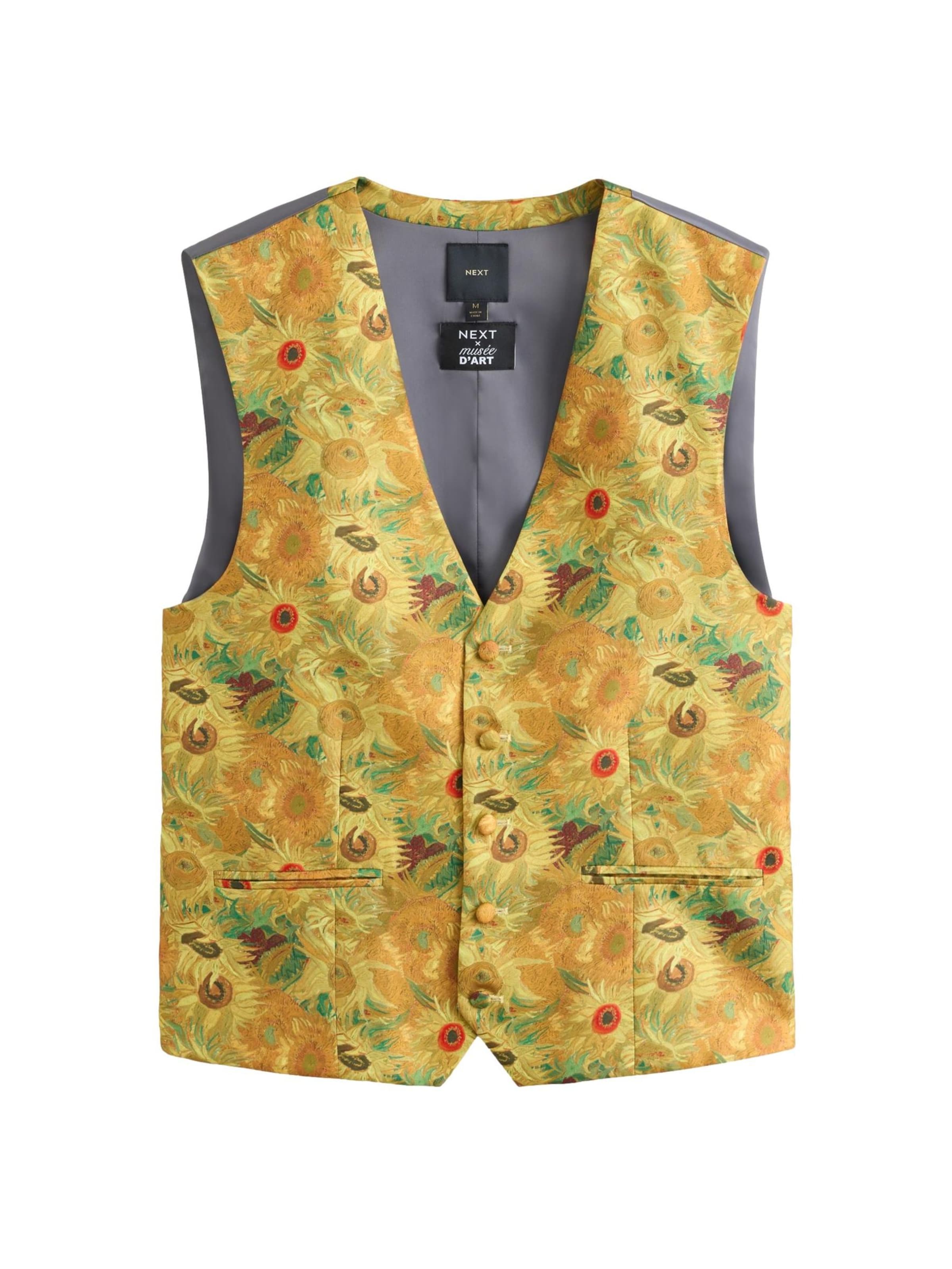Next - Chaleco para traje en amarillo: frente