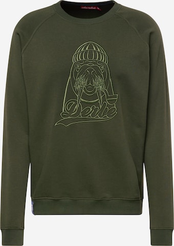 Derbe - Sudadera en verde: frente