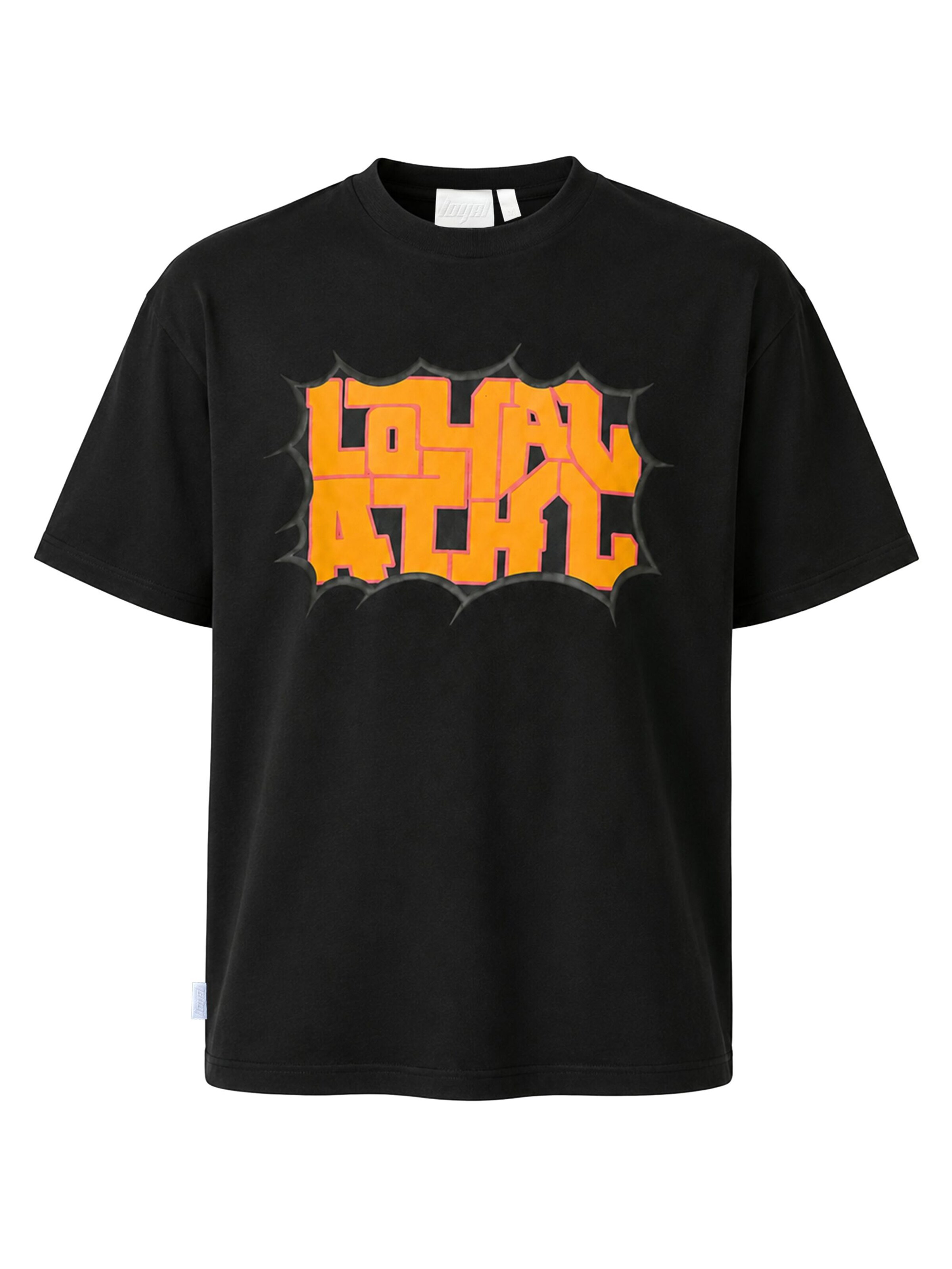 loyal T-Shirt mit Print in Schwarz: Vorderseite