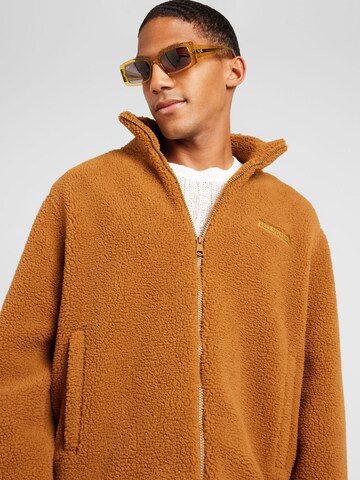 TOMMY HILFIGER Fleece jas in Bruin