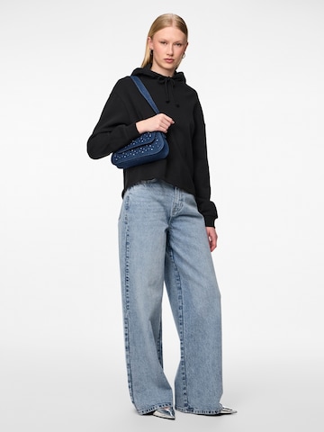 PIECES Wide Leg Jeans 'SELMA' in Blau