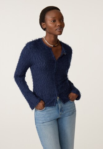 Fabienne Chapot Gebreid vest in Blauw: voorkant