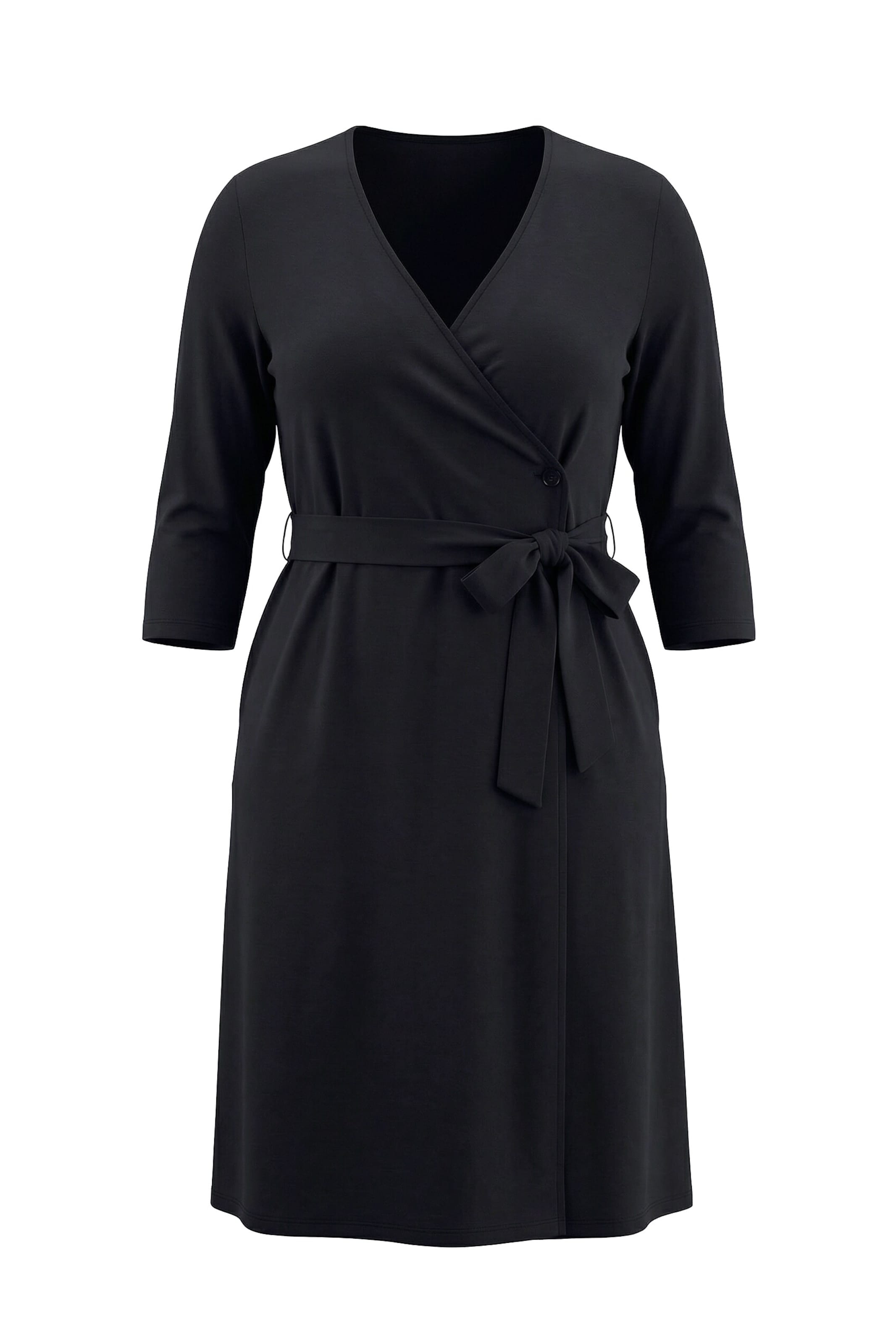 Ulla Popken Dress in Black: front