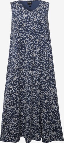 Ulla Popken Summer Dress in Blue: front