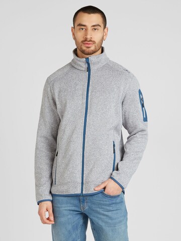 CMP Regular Fit Funktionsfleecejacke in Grau: predná strana