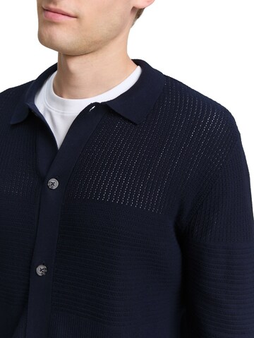TOM TAILOR Knit cardigan in Blue
