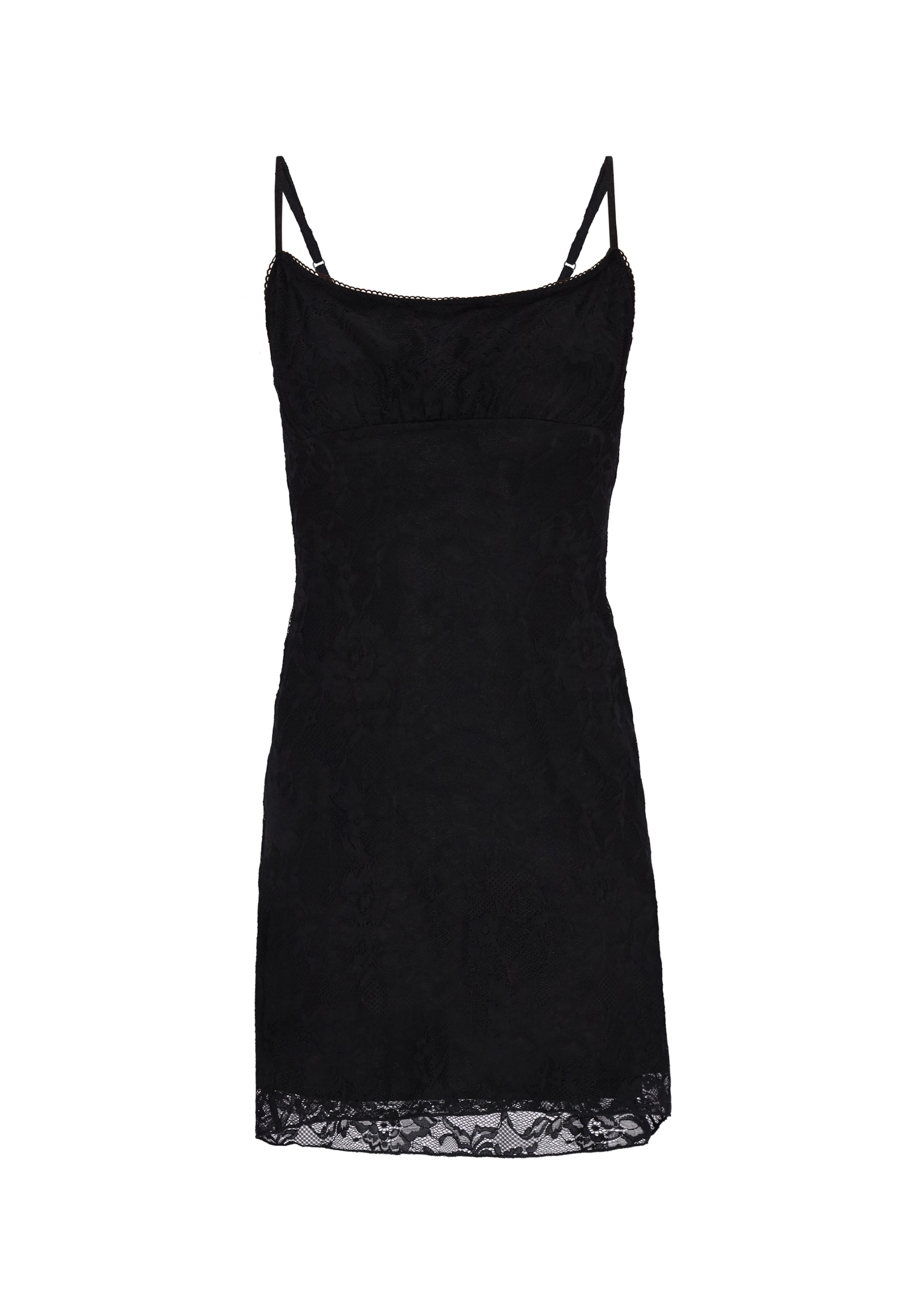 faina Jurk in Zwart: voorkant