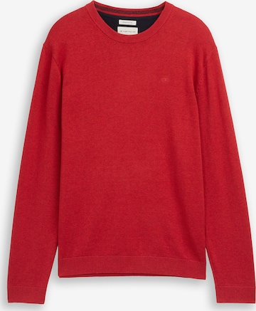 TOM TAILORPulover - crvena boja: prednji dio