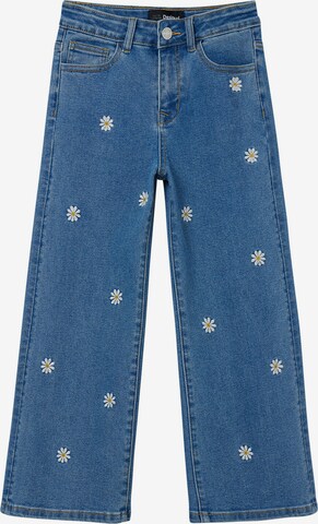 Desigual Wide leg Jeans in Blauw: voorkant