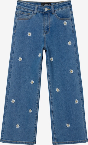 Desigual Wide leg Jeans in Blauw: voorkant