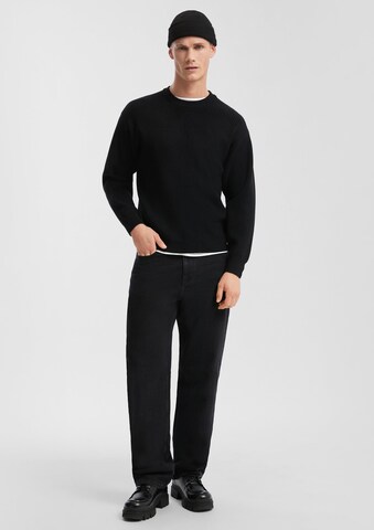 QS Pullover in Schwarz