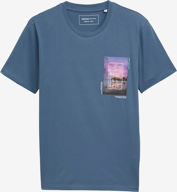 T-Shirt TOM TAILOR DENIM en bleu : devant
