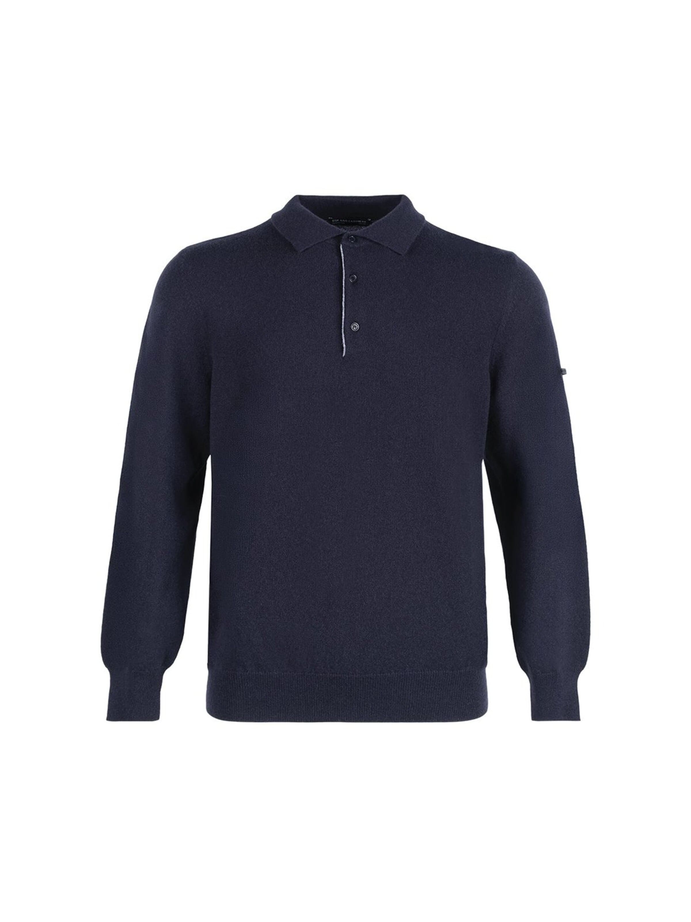 SILK & CASHMERE Knit Cardigan in Blue