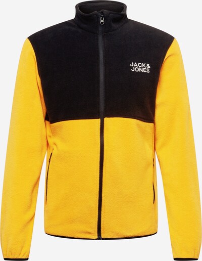 Jachetă fleece 'HYPE' JACK & JONES pe portocaliu deschis / negru, Vizualizare produs