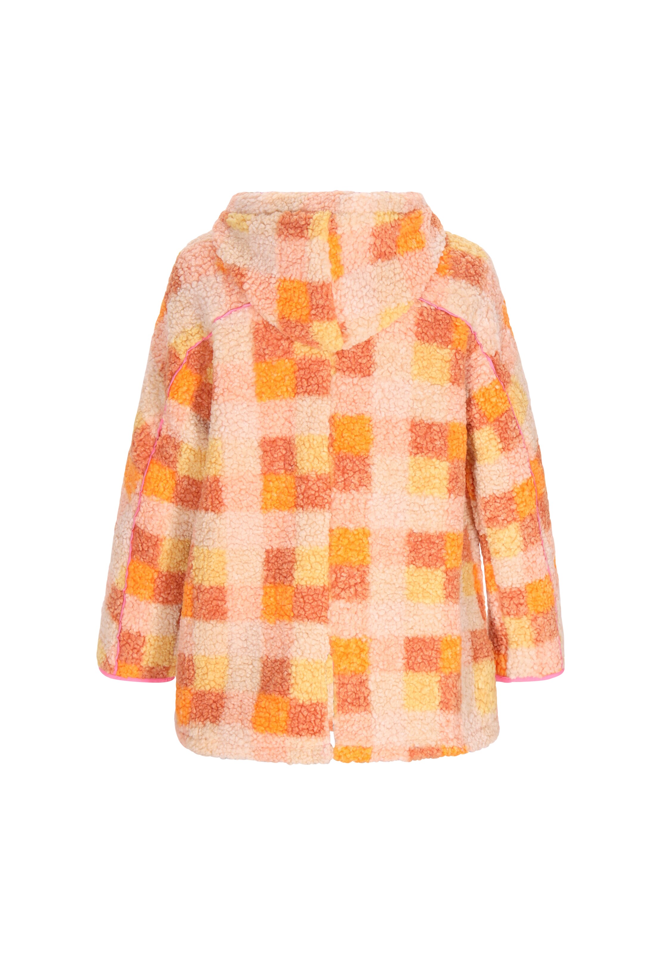 swirly Fleecejacke in Orange