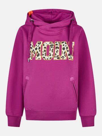 salzhaut Sweatshirt 'Sünn - Moin' in Lila: voorkant