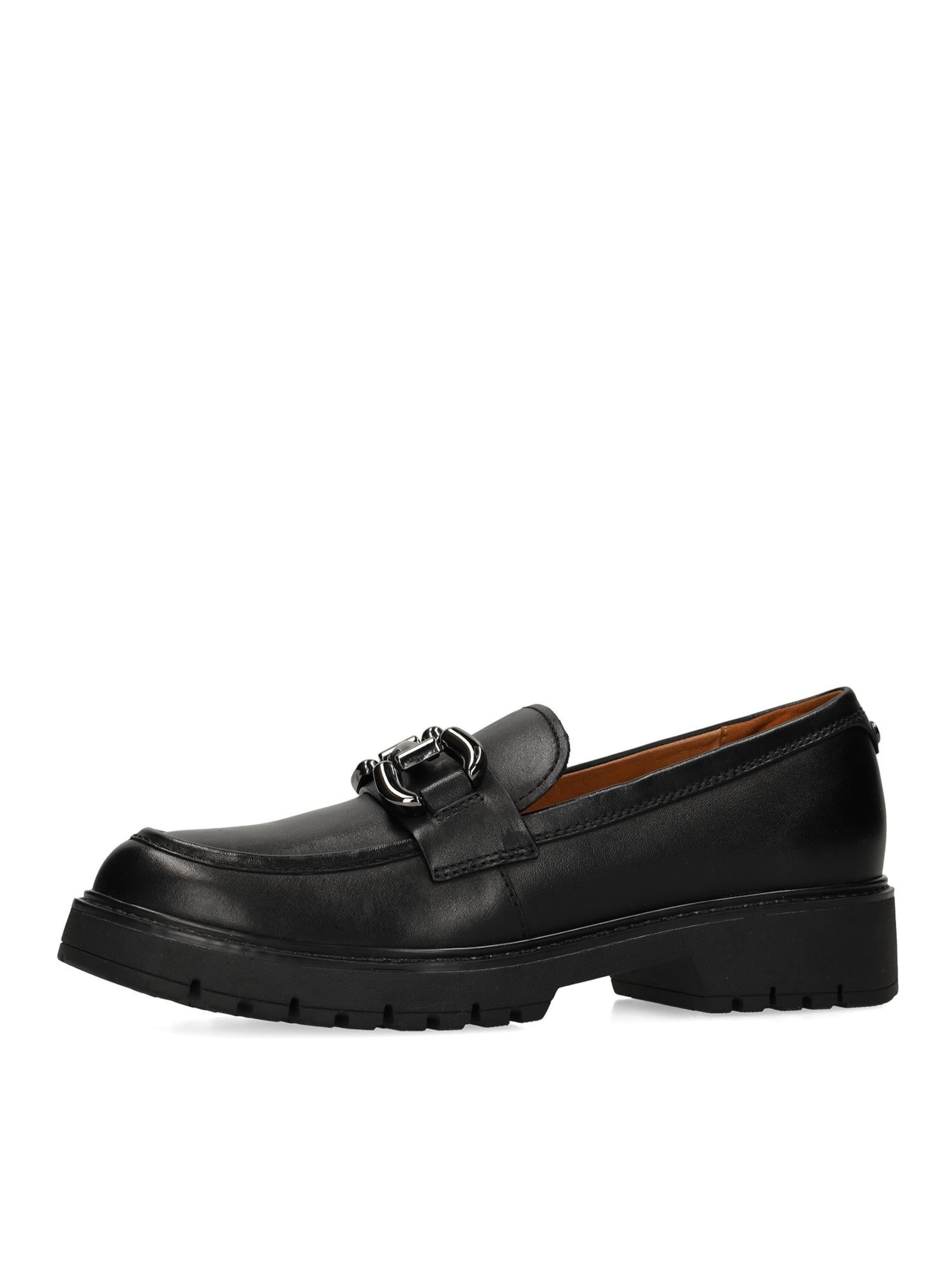 no stress Moccasins in Black: front