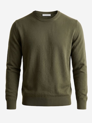 Pull-over Il Lanificio en vert : devant