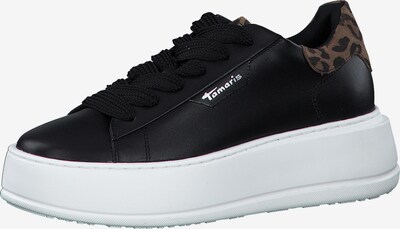 TAMARIS Zapatillas deportivas bajas en marrón oscuro / negro, Vista del producto