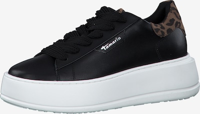 TAMARIS Sneaker in dunkelbraun / schwarz, Produktansicht