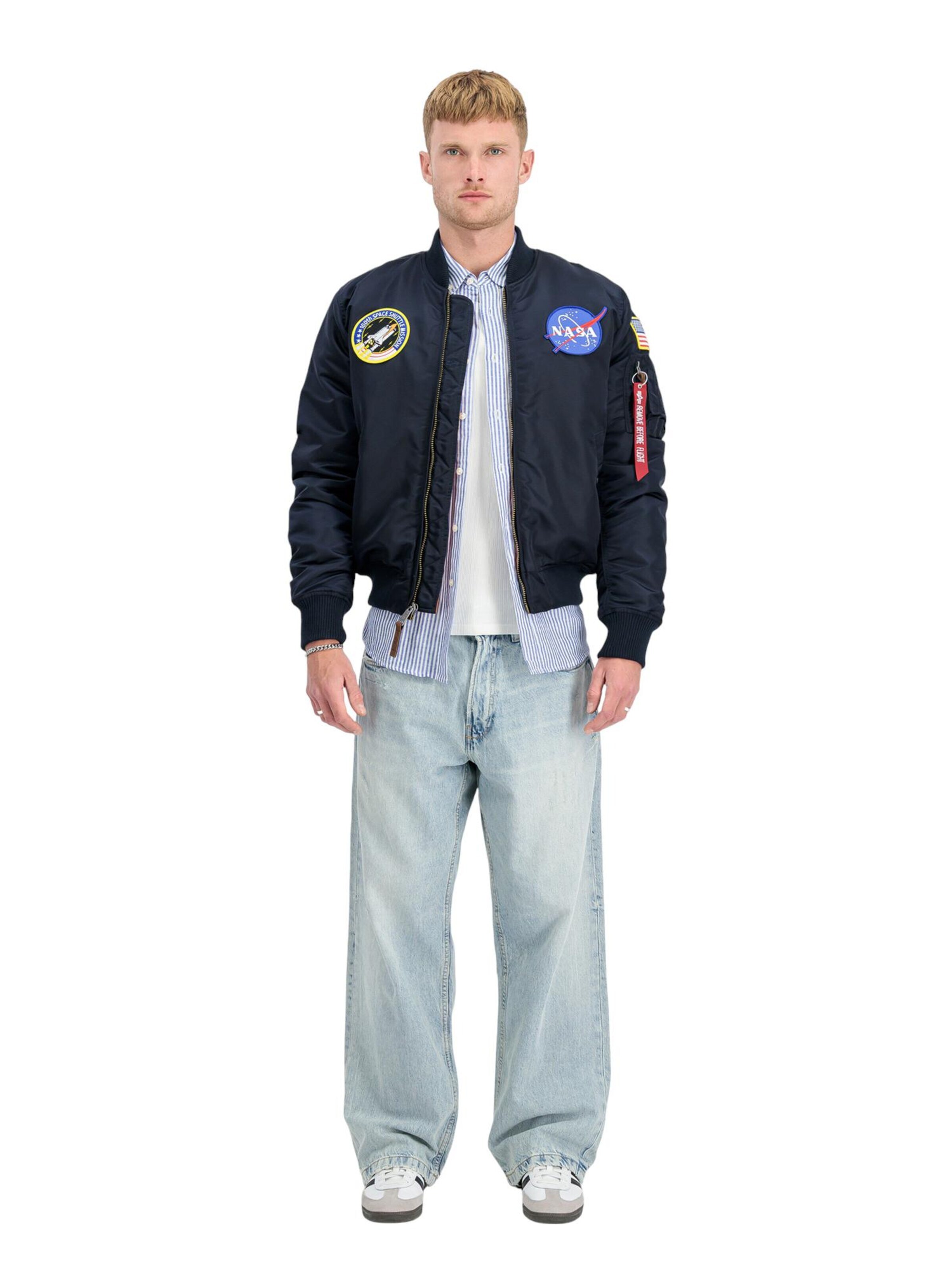 ALPHA INDUSTRIES Übergangsjacke 'Nasa'‌‌‌‌‌‌‌‌‌ in Blau