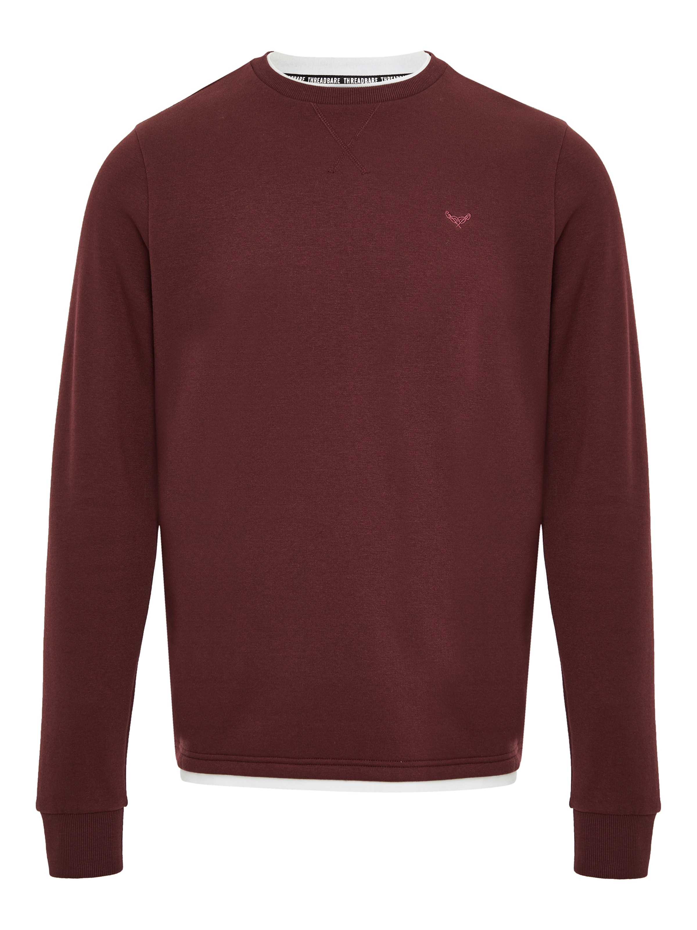 Threadbare Sweatshirt 'Kisele' in Rot: Vorderseite