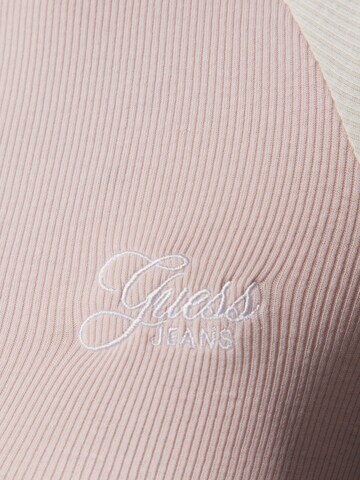 GUESS JEANS Koszulka w kolorze różowy