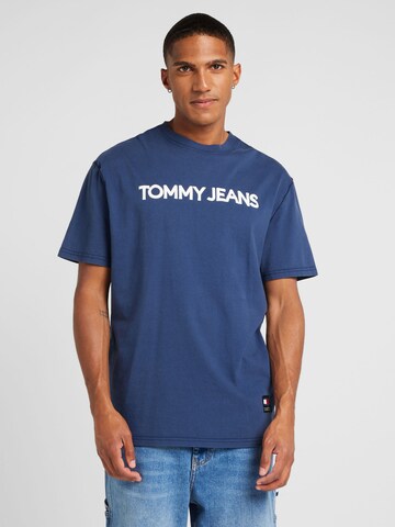 Tommy Jeans Shirt 'CLASSIC' in Blauw: voorkant
