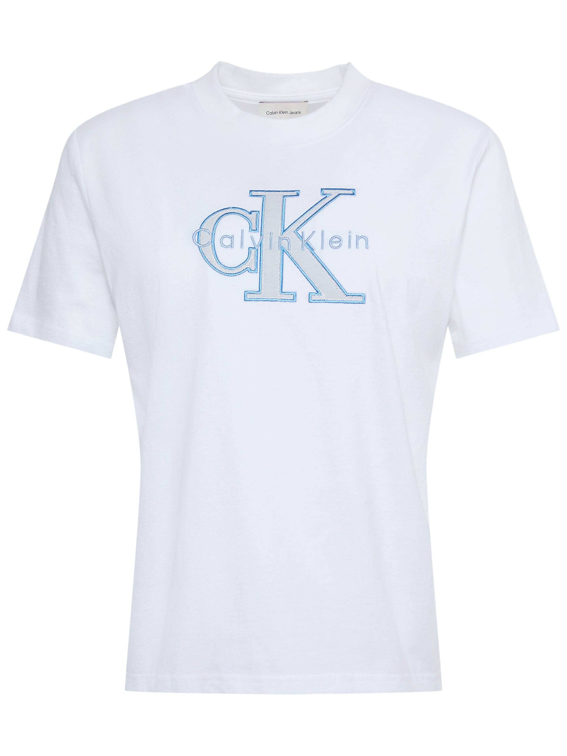 Calvin Klein Jeans Shirt in Wit: voorkant