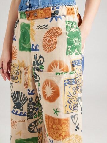 Free People - Pierna ancha Pantalón 'SEASIDE' en beige