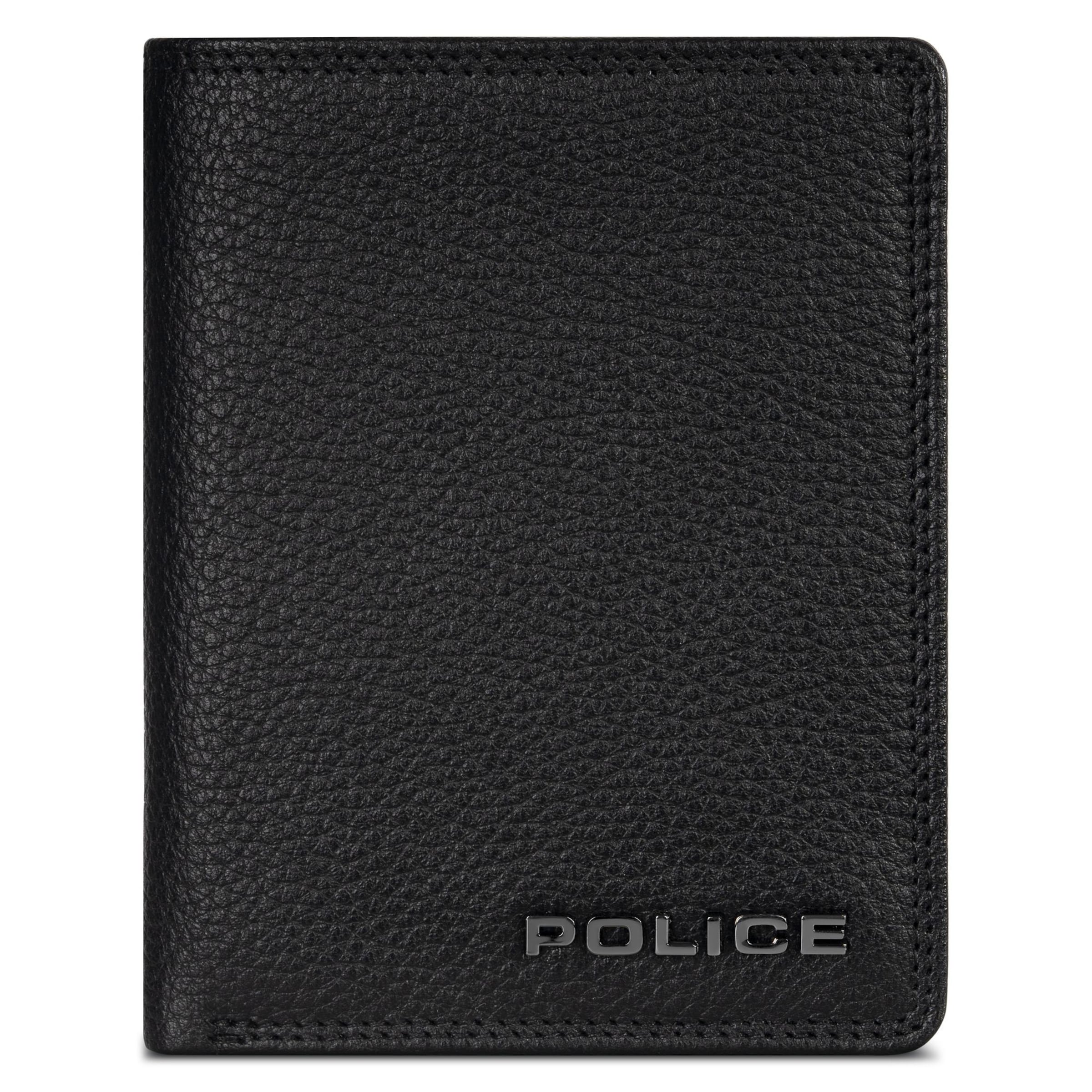 Portamonete di POLICE in nero: frontale