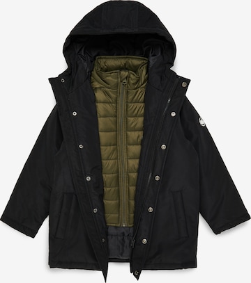 Veste mi-saison 'Gilbert Mock Layer' Threadboys en noir : devant