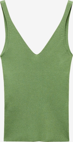 MANGO Knitted Top 'GYMNASTI' in Green: front