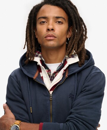 Veste de survêtement 'Essential' Superdry en bleu