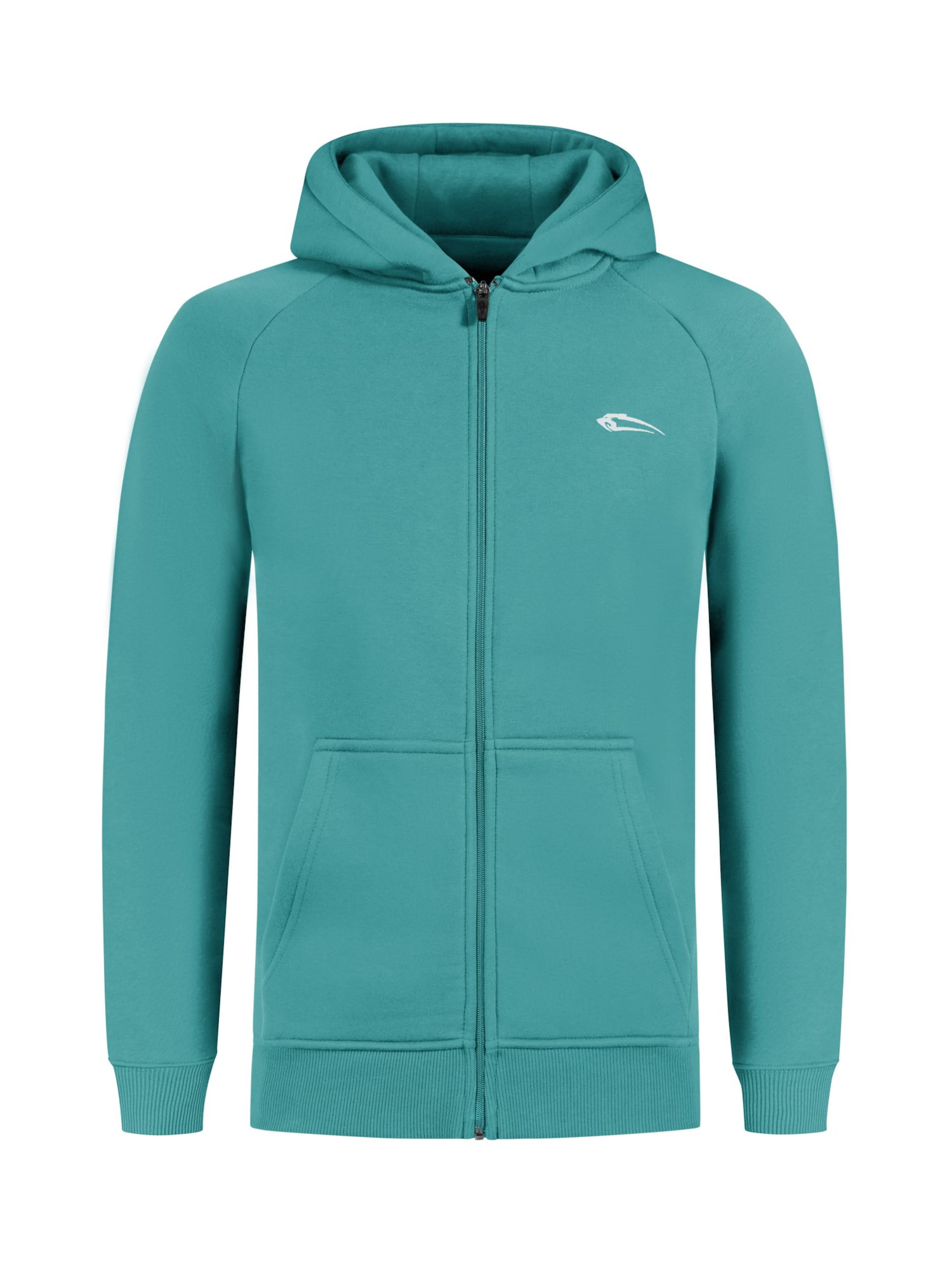 Smilodox Zip Hoodie ' Yasin ' in Blau: Vorderseite