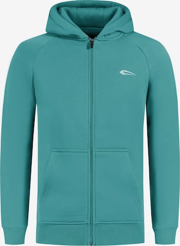 Smilodox Zip Hoodie ' Yasin ' in Blau: Vorderseite