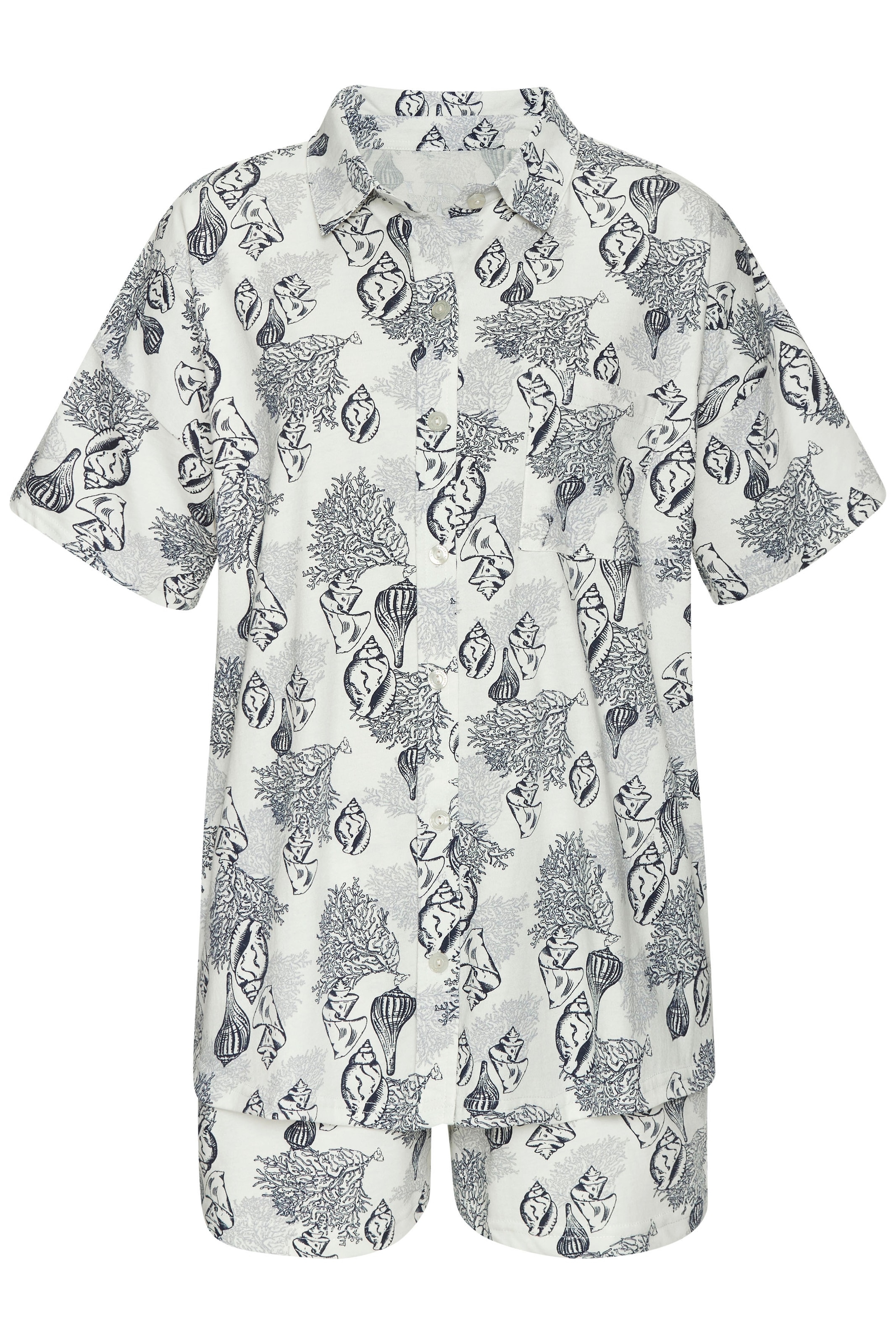VIVANCE Short Pajama Set in Beige: front