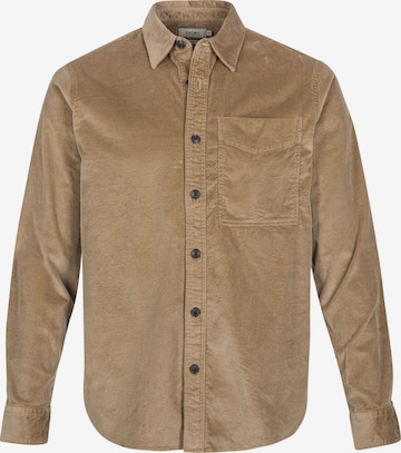 Shiwi Comfort fit Button Up Shirt in Brown: front