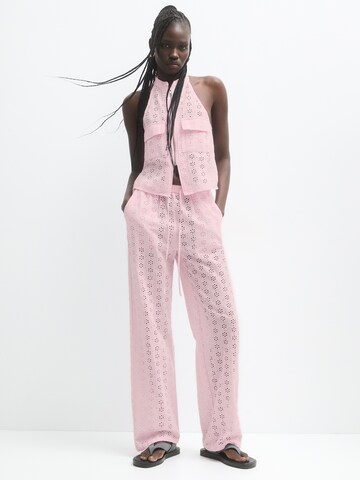 Pull&Bear Regular Pants in Pink