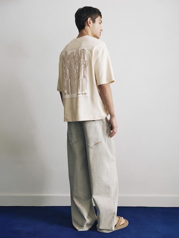 Pull&Bear Shirt in Beige
