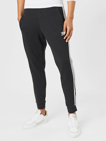 Effilé Pantalon 'Adicolor Classics 3-Stripes' ADIDAS ORIGINALS en noir : devant