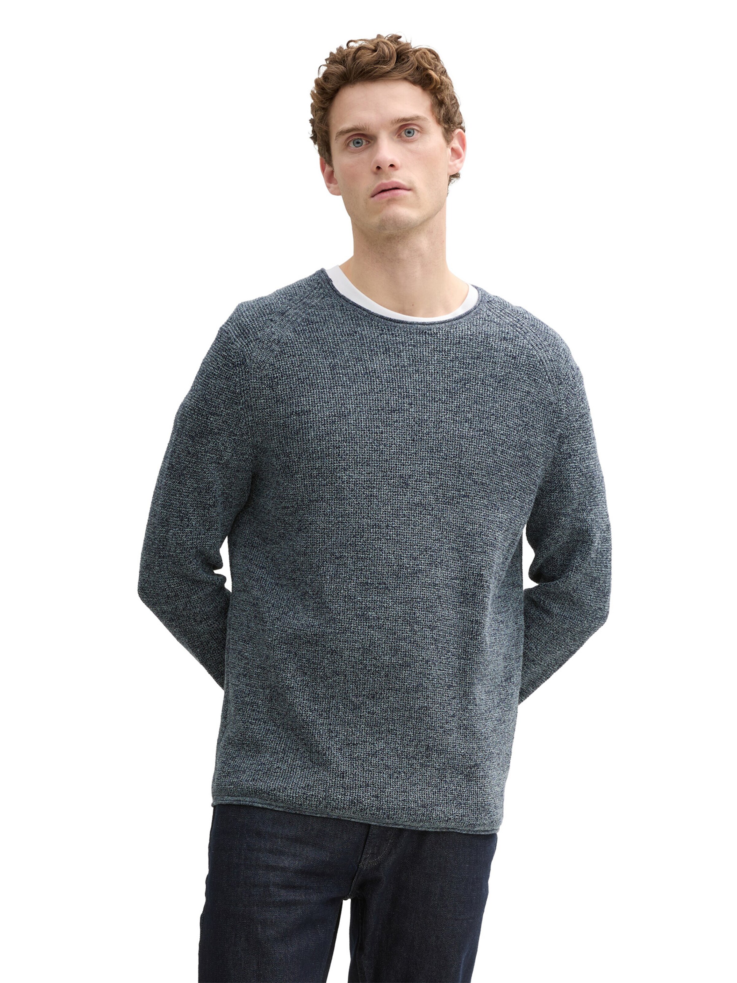 TOM TAILOR Sweater in Grey: front
