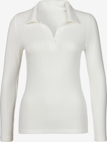 LASCANA Shirt in White: front