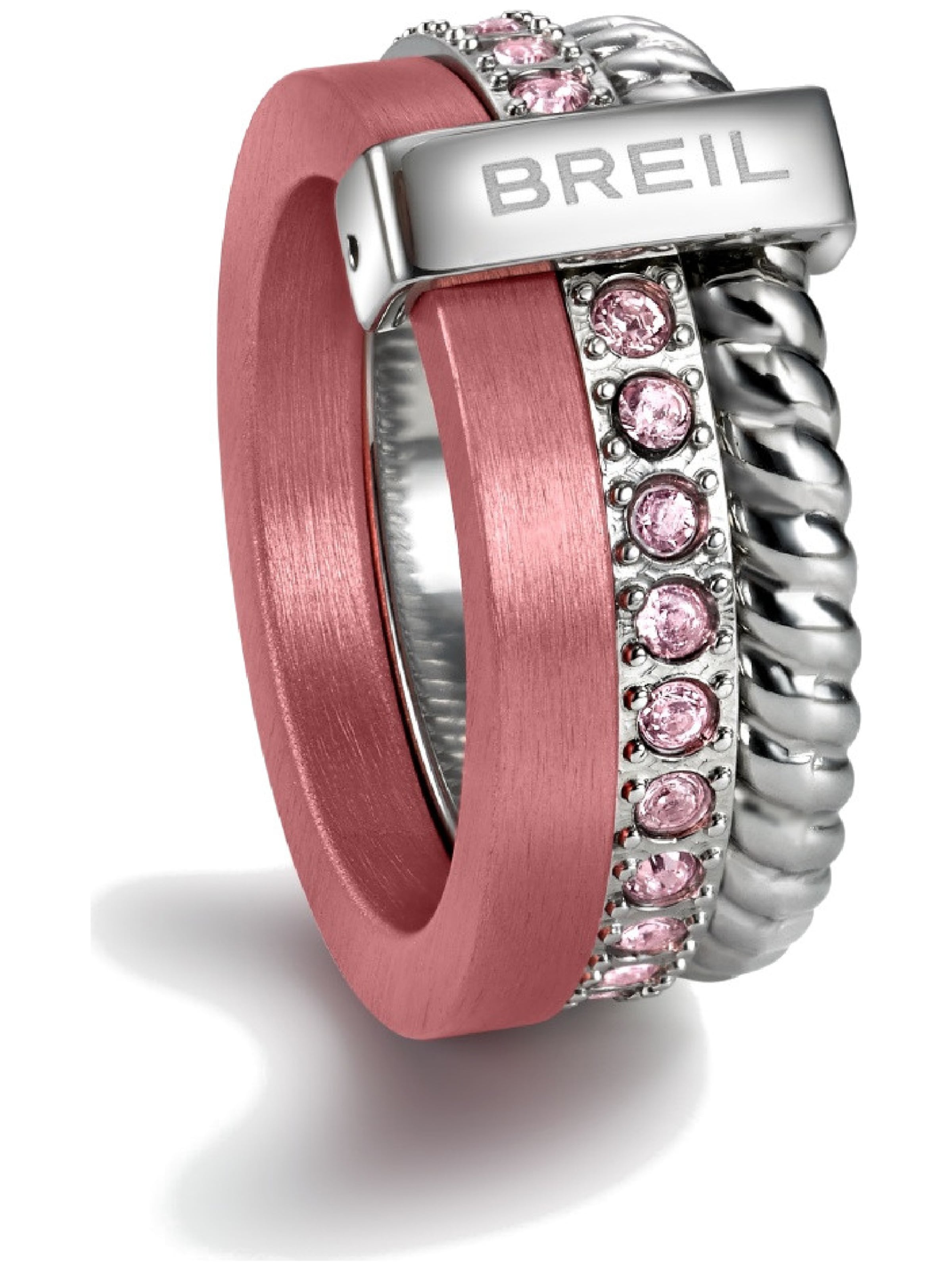 Breil Ring 'TJ1722' in Pink: Vorderseite